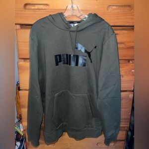 Puma Men's Dark Green Hoodie
